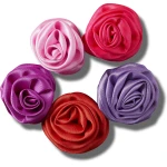 Jibbitz Dark Rosette Charms 5 Pack for Crocs Shoes, Shoe Decoration Accessories - Crocs