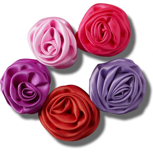 Jibbitz Dark Rosette Charms 5 Pack for Crocs Shoes, Shoe Decoration Accessories - Crocs - Image 2