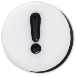 Jibbitz Tiny Friendship Exclamation Charms for Crocs Shoes, Add-on Decoration for Clogs, Set of 1, Express Your Style with Unique Charms, Perfect Gift