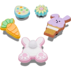 Crocs Jibbitz Easter Celebration 5 Pack Shoe Charms for Crocs Shoes, Featuring Festive Designs for Easter Fun, Easy to Attach