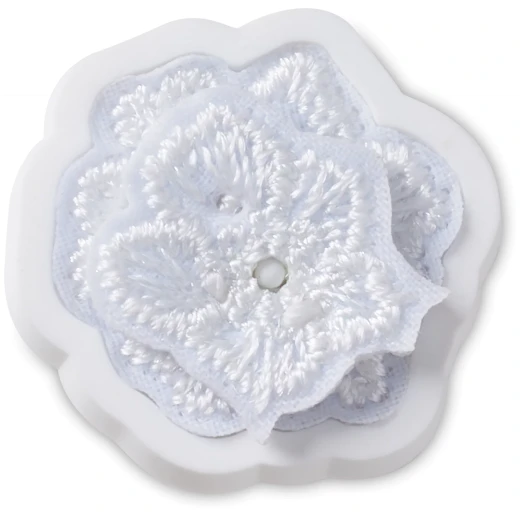 Jibbitz Elegant White Floral Charms for Crocs Shoes, Set of 1 Jibbitz Elegant White Floral Charms for Crocs Shoes, Set of 1
