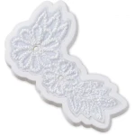 Jibbitz Elegant White Floral Charms for Crocs Shoes, Featuring a Delicate 15-Piece Floral Design to Personalize Your Footwear Collection - Crocs