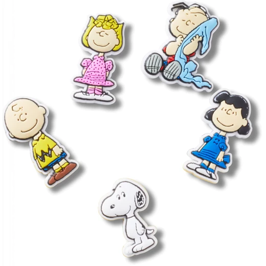 JIBBITZ Peanuts II Shoe Charms 5 Pack Featuring Snoopy, Charlie Brown, and Friends for Clogs, Slides, and More Shoe Styles Perfect for Personalizing Your Footwear - Crocs - Image 2