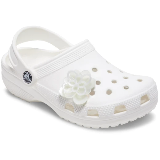 Jibbitz Blooming White Flower Charm for Crocs Shoes 1 Piece Decorative Accessory for Clogs and Sandals Easy to Install and Customize Your Footwear with Fun Designs 1 Unique Charm - Jibbitz - Image 7