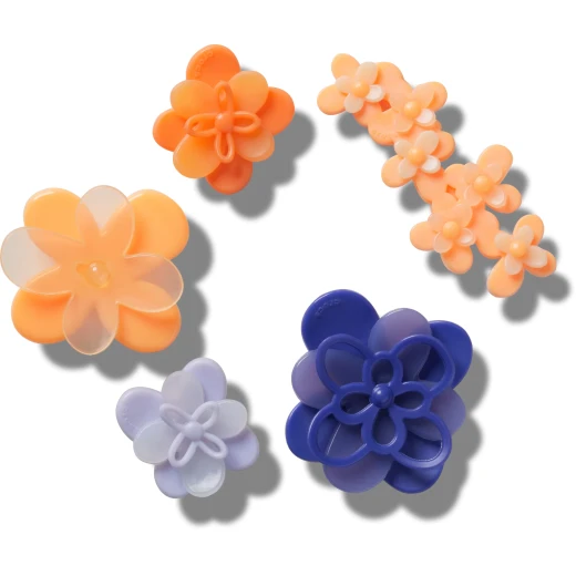 JIBBITZ Blooming Ombre Florals Shoe Charms Set of 5 for Clogs and Slides - Jibbitz - Image 2