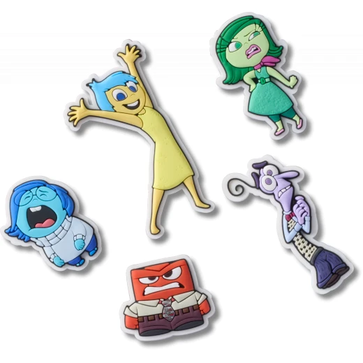 Jibbitz Pixar Inside Out 5 Pack Charms for Crocs Shoes, Multi Color - Crocs - Image 2
