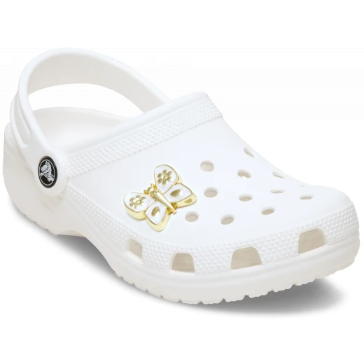JIBBITZ Gold Pearlized Butterfly Shoe Charm for Crocs, Decorative Accessory - Crocs - Image 3