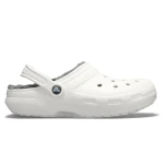 Crocs Unisex Classic Lined Clog Off White 36 37 Winter Comfort Shoes - Crocs