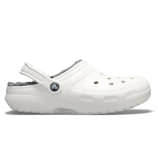 Crocs Unisex Classic Lined Clog Off White 36 37 Winter Comfort Shoes - Crocs - Image 2
