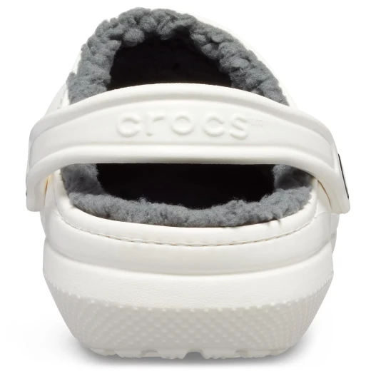 Crocs Unisex Classic Lined Clog Off White 36 37 Winter Comfort Shoes - Crocs - Image 5