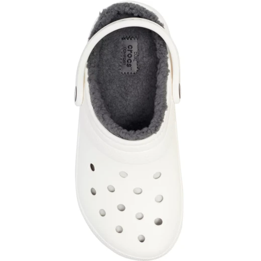 Crocs Unisex Classic Lined Clog Off White 36 37 Winter Comfort Shoes - Crocs - Image 7