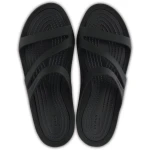 Crocs Women's Swiftwater Sandals Black: Versatile, Multipurpose Water-Friendly Sandals for Lakeside to Date Night. Flexible Straps, Flex Grooves for Enhanced Traction. Sizes 38 39. - Crocs