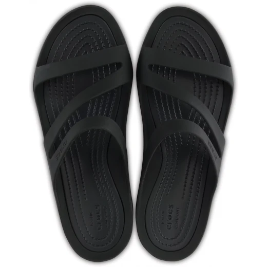 Crocs Women's Swiftwater Sandals Black Size 34-35 Water Friendly Flexible Straps Multipurpose Footwear Lakeside Date Night Ready Enhanced Traction 203998-060 - Crocs - Image 2