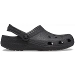 Crocs Unisex Classic Glitter Clog in Black: Iconic Comfort Shoe with Sparkling Design, Lightweight, Cushioned Construction, Sizes 38-39, Perfect for Everyday Wear - Crocs