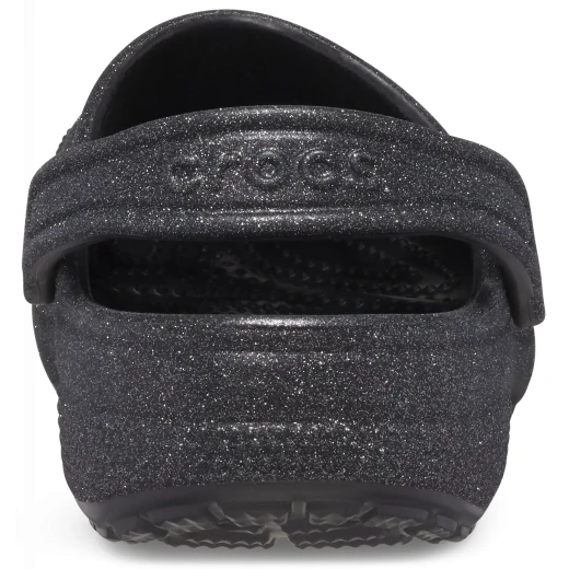 Crocs Unisex Classic Glitter Clog in Black: Sparkly Comfort Footwear, Sizes 37-38. The Iconic Lightweight Shoe for Everyday Wear, Guaranteed Comfort! - Crocs - Image 4