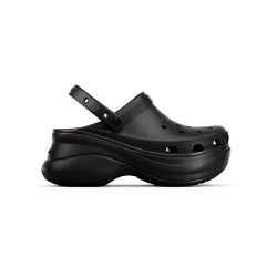 Crocs Women's Classic Bae Clog Sandals in Black for Women, Sizes 37 38. Comfortable and Stylish Footwear for Everyday Wear, Perfect for Summer Days.