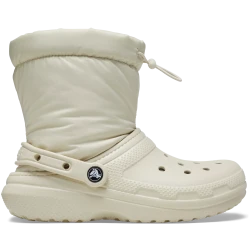 Crocs Unisex Classic Lined Neo Puff Boots Beige 41 42 Warm Winter Boots Comfortable Lightweight Everyday Wear Water Resistant Easy On Off Perfect for All Ages