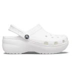 Crocs Classic Platform Clog Women's White Comfortable Slip On Shoes 37 38 - Crocs