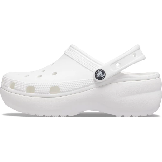 Crocs Classic Platform Clog Women's White Comfortable Slip On Shoes 37 38 - Crocs - Image 4