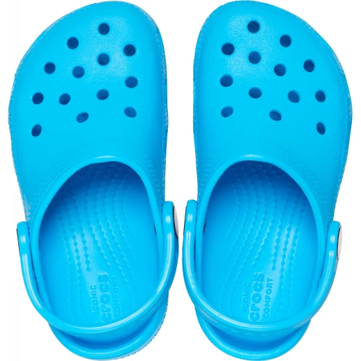 Crocs Toddler Classic Clog Blue Slip On Lightweight Comfort Shoes for Kids Sizes 20 21 Ventilation Holes for Jibbitz Charms - Crocs - Image 3