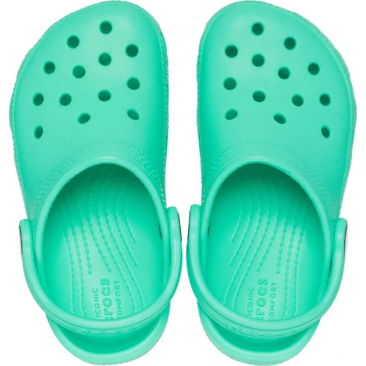 Crocs Kids Classic Clog Green Slip On Shoes Comfortable Lightweight Durable Croslite Material Sizes 29 30 Perfect for Everyday Wear Easy On and Off Style - Crocs - Image 7
