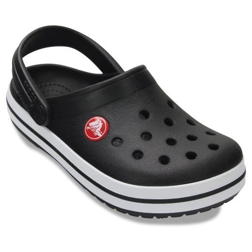 Crocs Kids' Crocband Clog Black with Racing Stripe Lightweight Comfortable Support Size 33 34 Sporty Design for Active Kids Iconic Clogs - Crocs - Image 8
