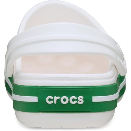 Crocs Kids' Crocband Clog White Lightweight Comfort Shoes for Boys & Girls Sizes 32 33 with Sporty Racing Stripe Design Durable Croslite Material for All Day Wear - Crocs - Image 5