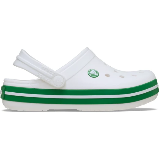 Crocs Kids' Crocband Clog White Lightweight Comfortable Sporty Clogs with Racing Stripe Sizes 30 31 Breathable Easy to Clean Perfect for Everyday Wear - Crocs - Image 7