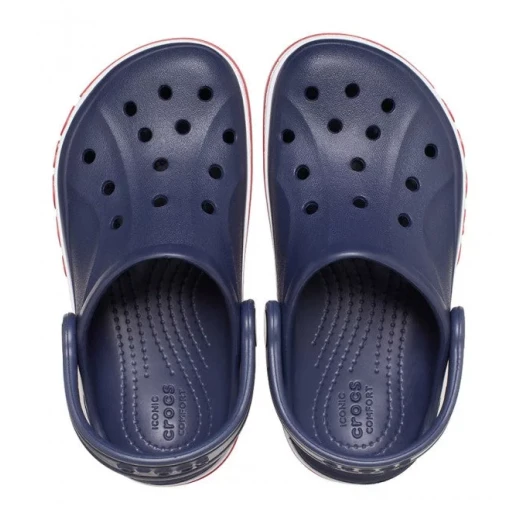 Crocs Kids Bayaband Clog Navy Blue Size 32-33 Lightweight Slip-On Shoes - Crocs - Image 4