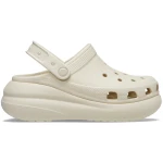 Crocs Unisex Crush Clog Beige Comfort Shoes Size 34 35 Elevated Design Featuring Pivoting Backstrap and Jibbitz Holes for Personalization Stylish and Comfortable Footwear - Crocs