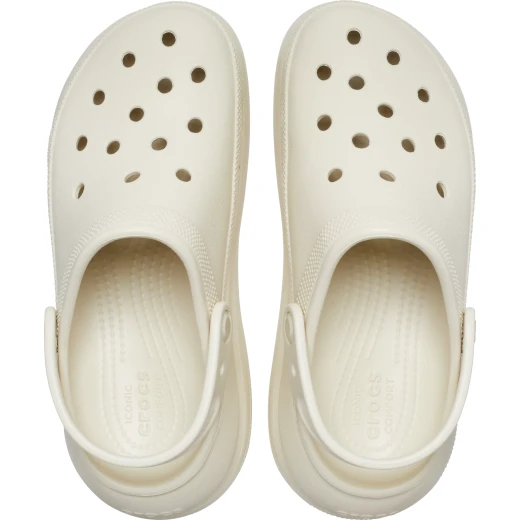 Crocs Unisex Crush Clog Beige Comfort Shoes Size 34 35 Elevated Design Featuring Pivoting Backstrap and Jibbitz Holes for Personalization Stylish and Comfortable Footwear - Crocs - Image 3