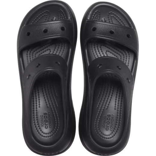 Crocs Unisex Crush Sandals Black Lightweight Comfort 34 35 Featuring Adjustable Straps and Iconic Crocs Comfort for All Day Wear Plus Jibbitz Holes for Personalization - Crocs - Image 11