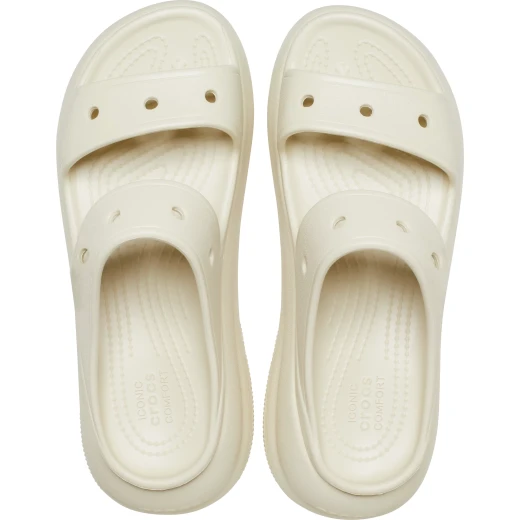 Crocs Women's Crush Sandal Beige Platform Sandal with 2 Straps for Women Sizes 41 42 Comfort and Style Lightweight Design Perfect for Summer - Crocs - Image 15