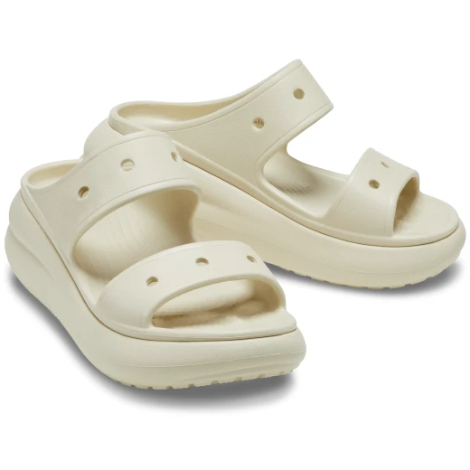Crocs Women's Crush Sandal Beige Platform Sandal with 2 Straps for Women Sizes 41 42 Comfort and Style Lightweight Design Perfect for Summer - Crocs - Image 16