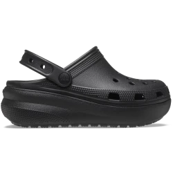 Crocs Kids Cutie Classic Clog Black Flatform with Customizable Backstrap, Sizes 28 29. Elevated Design for Children, Comfortable & Stylish. Perfect for Everyday Wear.