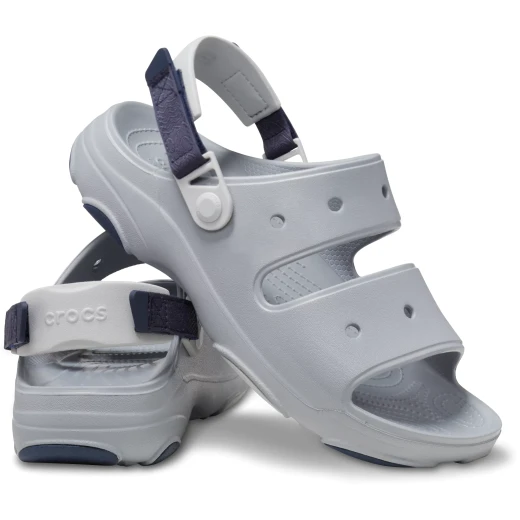 Crocs Unisex All Terrain Sandal Grey 34 35 Adjustable Turbo Strap for Outdoor Adventures Lightweight Water Friendly Clogs Perfect for Travel Exploration - Crocs - Image 4
