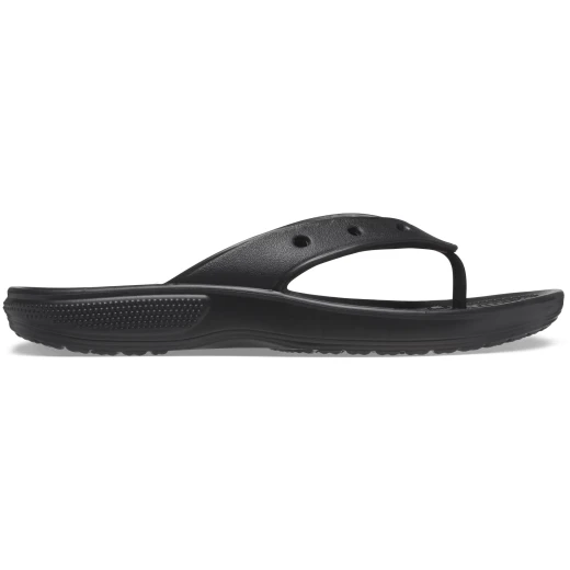 Crocs Unisex Classic Flip Sandals Black 34 35 with Customizable Jibbitz Holes Comfortable Lightweight Summer Footwear for Men and Women - Crocs - Image 2