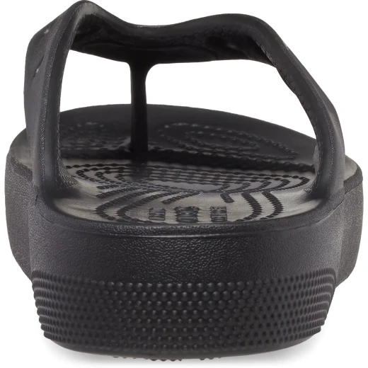 Crocs Women's Classic Platform Flip Sandals Black Size 34 35 Elevated Comfort with Textured Heel Jibbitz Compatible Lightweight Women's Footwear - Crocs - Image 5