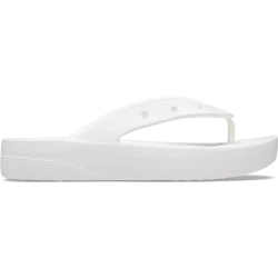 Crocs Classic Platform Flip Sandals White 38 39 Women's Comfort