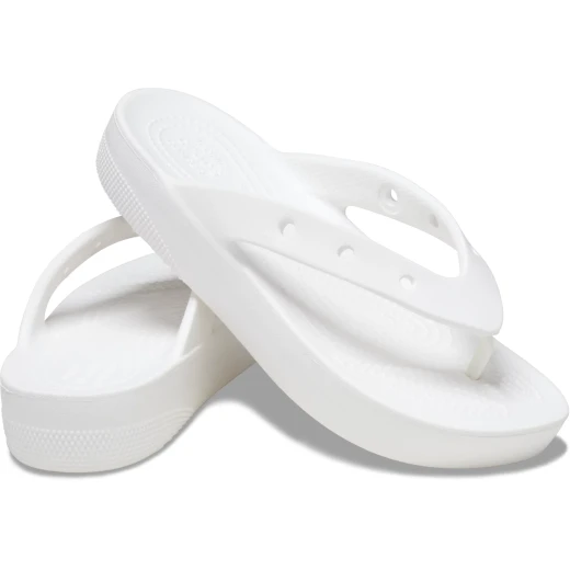 Crocs Classic Platform Flip Sandals White 38 39 Women's Comfort - Crocs - Image 23