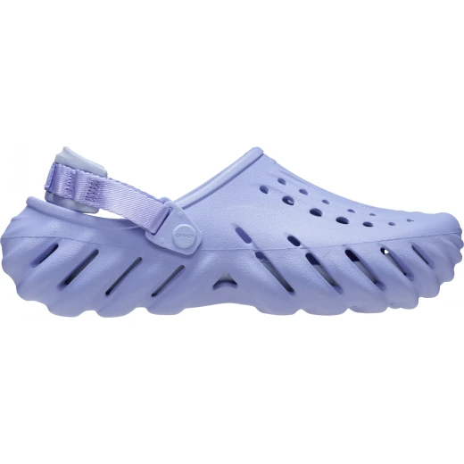 Crocs Unisex Echo Clog Purple Lightweight Comfort Water Friendly 34 35 Sport Inspired Streetwear Style Breathable Ventilation Ports Easy Clean Quick Dry Heel Pad Jibbitz Compatible - Crocs - Image 2