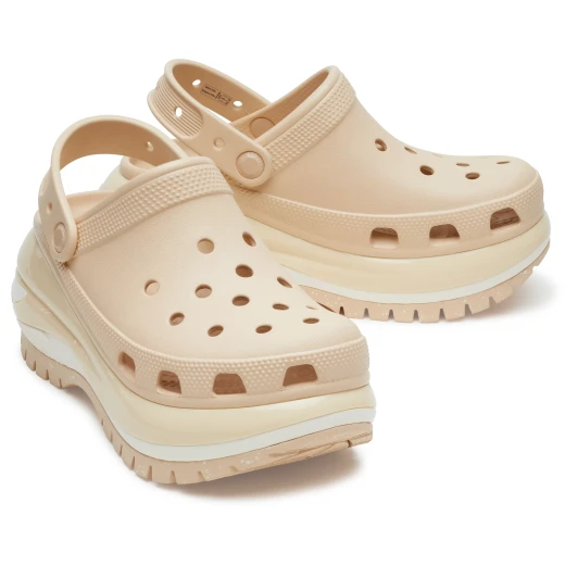 Crocs Women's Mega Crush Clog Beige Platform Sandals Sizes 34 35: Eye-Catching Style with Enhanced Rubber Tread and Customizable Backstrap for Jibbitz Charms - Crocs - Image 16
