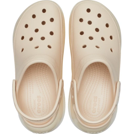 Crocs Women's Mega Crush Clog Beige Platform Sandals Sizes 37 38 Enhanced Rubber Tread Personalized Backstrap for Jibbitz Charms Comfortable and Stylish Footwear - Crocs - Image 7