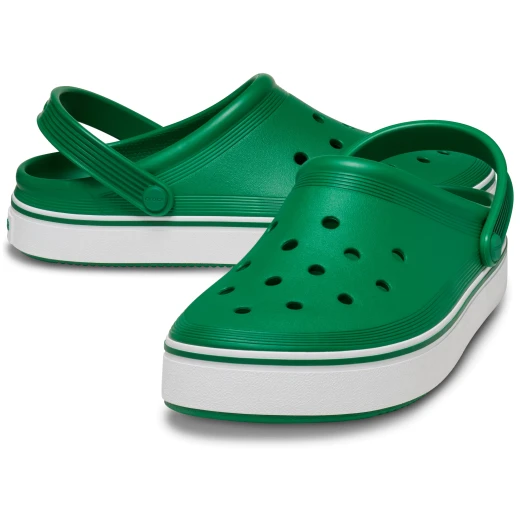 كروكس شبشب أوف كورت للجنسين أخضر مريح مقاس 38 39 تصميم رياضي ملاءمة محسنة نعل أوسط سميك سهل الارتداء شبشب - كروكس - Image 16