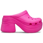 Siren Women's Clogs Pink High Heel Comfort 34 35, Alluring Design for Women, Perfect for Nights Out, Comfortable for Long Wear, Feminine Style, Sunset to Sunrise Ready - Crocs