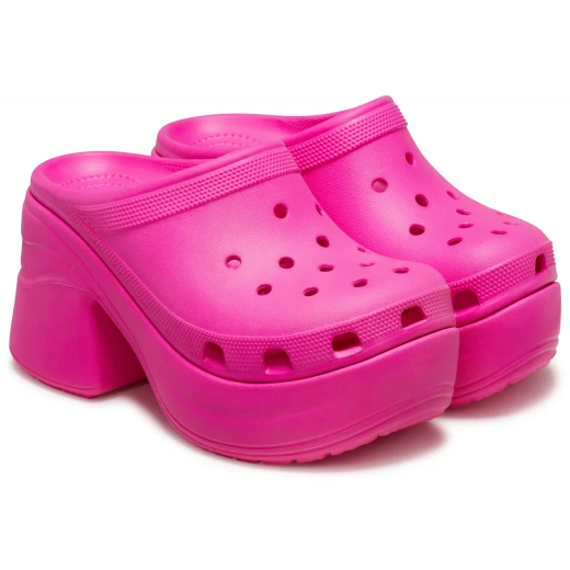 Siren Women's Clog High Heel Pink Color Comfort 37 38 Night Out Ready Feminine Design Classic Style Embellishments - Crocs - Image 8