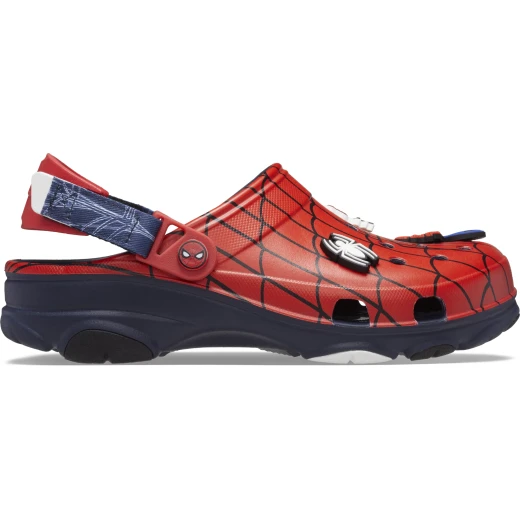 Crocs Kids Spider Man All Terrain Clog Red 34 35 Featuring Rugged Outsoles, Adjustable Turbo Straps, and Iconic Crocs Comfort for Adventures. Made of Lightweight Croslite Foam. - Crocs - Image 7