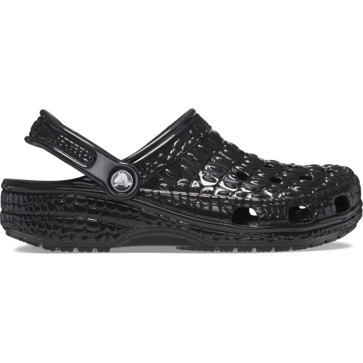 Crocs Unisex Classic Metallic Crocskin Clog Black 34 35 Lightweight Comfortable Versatile Slip On Shoes Perfect for Everyday Wear and Maximum Foot Comfort - Crocs - Image 14