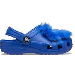 Crocs Toddler Classic I Am Monster Clog Blue 19 20 with Fun Monster Patch for Little Feet, Comfortable and Stylish Clogs for Kids, Perfect for Playtime and Everyday Wear