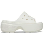 Stomp Collection Women's Off White Slide Sandals Sizes 34 35 Featuring Exaggerated Chunky Soles for a Bold and Stylish Look Perfect for Summer - Crocs